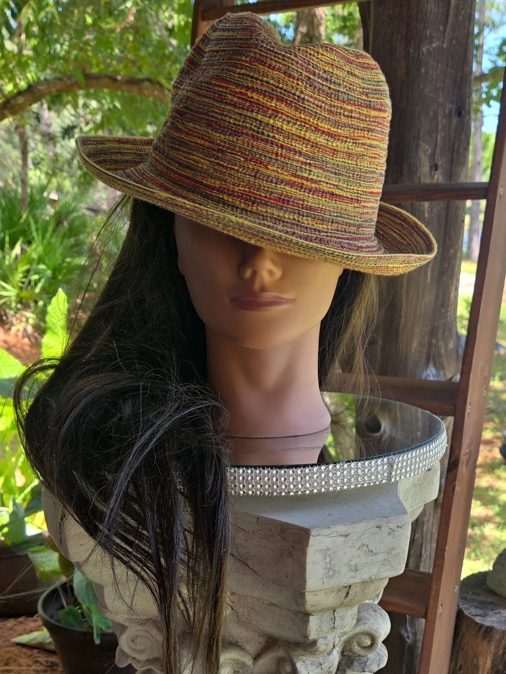 Triangle Headwear Rainbow Fedora